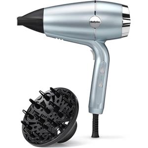 Conair LLC IT BaByliss ‎D773DE Asciugacapelli Hydro Fusion 2100 W, Asciugatura Rapida, Tecnologia al Plasma, Doppio Sistema ionico, 3 Temperature e 2 Velocità + Tasto Aria Fredda, Concentratore e Diffusore