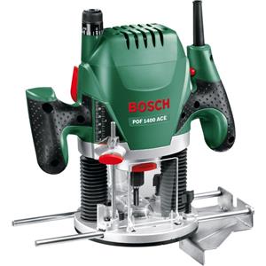 Bosch Fresatrice verticale POF 1400 ACE - 1400 W, 28000 giri/min, con 6 frese ø 8 mm e controllo elettronico