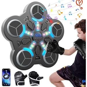 Generico Macchina Per Boxe Musicale, Macchina Per Boxe Musicale Intelligente Uk Con Velocità Regolabile, Luce, Macchina Per Punzonatura Con Guantoni Da Boxe, Macchina Per Boxe Musicale Per Adulti, Casa