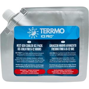 TERRMO Ice PRO™ XL Mattonella Ghiaccio Riutilizzabile per Borsa Termica e Frigo Portatile | Lunga Durata 48-72h | Elemento Refrigerante Premium, Ghiaccio per Campeggio 830ml/900g, 25x25cm - 2 Pezzi