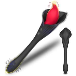 Yun Xin Toys Vibratori del punto G per giocattoli sessuali da donna - vibratore coniglio 2 in 1 con 10 modalità di vibrazione stimolatore per massaggio al clitoride al seno vibratore anale erotico vibratore leccat