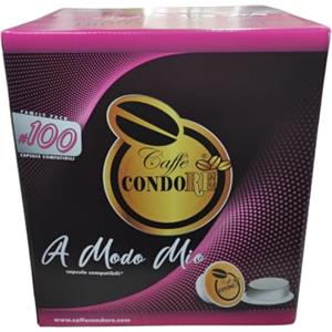 Condorelli sergio 100 CAPSULE MISCELA NERA Caffè CondoRE COMPATIBILI CON LAVAZZA® A MODO MIO
