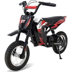 RCB R9X Motocicletta elettrica per bambini, Pneumatici da 12 pollici, Motore potente, 3 modalità 8/12/25KMH, Portata massima 15 km,Moto da cross per bambini dai 6-12 anni