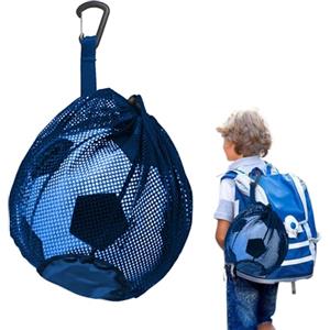 YJSDDNTY Sacca da pallacanestro, borsa da pallacanestro, borsa da pallone, borsa da calcio, borsa a rete per calcio, tennis, blu
