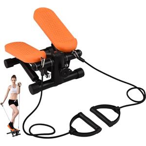 Lixada Mini Stepper 2-in-1, Stepper per Casa,Mini Stepper per Esercizi a casa con Fasce di Resistenza, per Scale, Stepper per Esercizi aerobici, Allenamento Completo del Corpo a casa