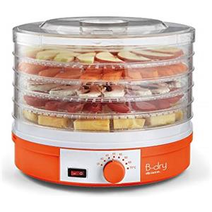 Ariete 616 B-Dry Essiccatore e disidratatore Alimentare per Frutta e Verdura, 5 Cestelli Removibili, Temperatura da 35°C a 70°C, 245 W, plastica, Arancione