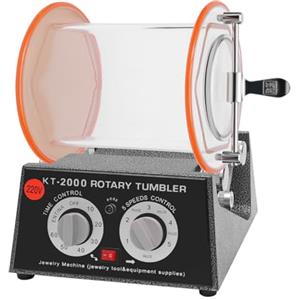 Loobiiny Sabbiatrice Da Banco 80w Mini Lucidatrice Jewelry Rotary Tumbler Polisher Mulino A Sfera Lucidatrice Per Gioielli In Policarbonato Lucidatrice Per Gioielli Rotary Tumbler Buratto Per Metalli
