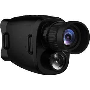 Bebykilemi Monocolo notturno digitale con zoom 16x, binocolo a infrarossi HD 1080p, portata 800 m, faretto a infrarossi da 3 W, adatto per caccia, campeggio e osservazione della fauna selvatica