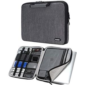 iCozzier 11.6 pollici borsa a mano per computer portatile/Costodia per accessori elettronici for Laptop/Ultrabook/Notebook/Netbook/MacBook - Grigio
