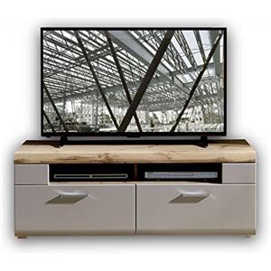 Stella Trading Fun Plus 2-Mobile basalto con Bella Finitura in Rovere, di Alta qualità per Il Vostro Salotto, Grigio, Marrone, Lavagna TV