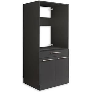 Laundreezy Armadietto lavatrice, grigio antracite, mobile sopraelevato, con certificazione TÜV, tanto spazio, 67,5 x 162 x 67,5 cm