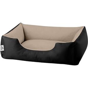 BedDog® Lupi Letto per Cane/Gatto Cuccia S Fino a XXXL, 24 Colori a Scelta, Cuscino per Cane, Divano per Cane, Cestino per Cane, Nero/Beige S