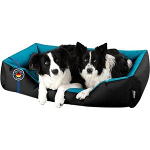 BedDog® Lupi Letto per Cane/Gatto Cuccia S Fino a XXXL, 24 Colori a Scelta, Cuscino per Cane, Divano per Cane, Cestino per Cane, Nero/Blu XXL