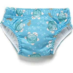 Pss! - Pannolino per Bambini per l'Acqua - Modello Little Turtles - Per Bambini da 3 a 8 kg - Taglia M - Unisex - Design Multicolore -Assorbente e Riutilizzabile -Impermeabile e Confortevole - 1 Pièce