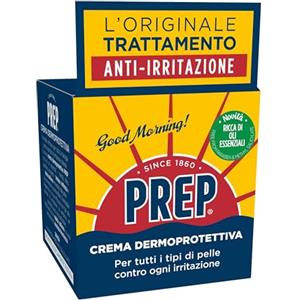 Prep, Crema Dermoprotettiva, Crema Lenitiva per Tutti i Tipi di Pelle, Crema Corpo Idratante Pelle Secca e Irritata, Crema Corpo Uomo, Donna e Bambini, Formato 12 Vasi da 75ml