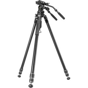 Vanguard Alta Pro 3VRL 303AV18 - Treppiede video in alluminio (86-180cm), sistema di livellamento con inclinazione di -15°/+15°, semisfera rimovibile,