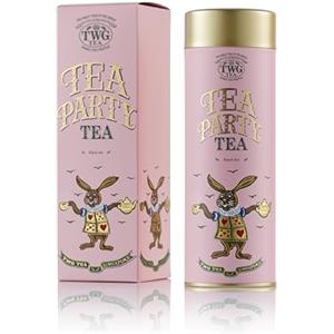 TWG Tea | Tea Party Tea | Tè Nero | Calendula e Frutti Tropicali | Latta Haute Couture, 100G | Set Regalo