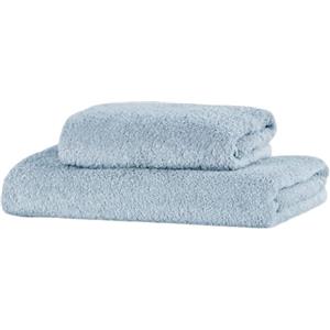 Giovanni Dolcinotti Made in Italy Set di 2 Asciugamani Bagno Viso e Ospite, in Spugna di Cotone 450 gr/mq, 110 x 60 cm + 60 x 40 cm, Morbido al Tatto, Made in Italy, Tinta Unita Cielo