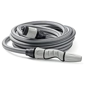 G.F. SRL AQUAGO EASY 15, kit per l'Irrigazione con Tubo Estensibile fino a 15 m, riparabile, con accessori, per Irrigare Orti, Fiori, Piante e Giardini.