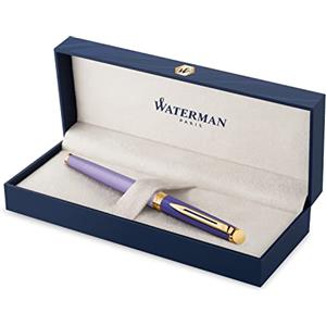 Waterman Penna stilografica Hémisphère | laccatura metallo e viola con puntale rivestito in oro | punta sottile rivestita in oro | confezione regalo