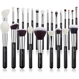 Jessup Brand 25pz Pennello per trucco professionale Fondazione Cosmetici di Bellezza per polvere, ciglia, rossetto Setole in materiale sintetico-naturale T175
