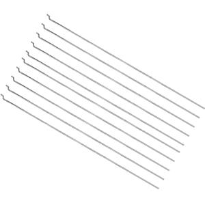 QUARKZMAN Acciaio Z Push-Pull Aste x 10pz Parti Collegamento Asta Acciaio Filo per Elettrico Aereo Modello RC Aeroplano Aereo Barca Sostituzione, [1.2 x 260mm]