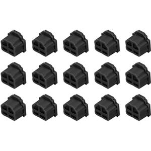 QUARKZMAN 15pz RJ11 Coperture per Prese in Silicone, Tappi Protettivi per Prese Telefoniche, Coassiali, Ethernet RJ11 Femmina, Nero