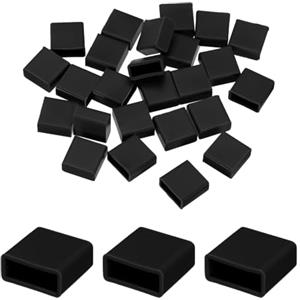 QUARKZMAN 25pz USB Tipo A Porta Tappi Coperture Cappucci Silicone Anti Polvere Protettore per USB Maschio Terminale, Nero