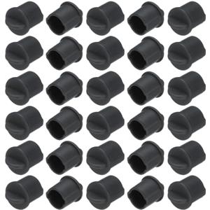 QUARKZMAN 30pz Coperture in Silicone per Prese BNC-A, Tappi Protettivi per Dispositivi Video Audio, Rete Internet, Connettore Maschio BNC, Nero