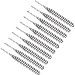 QUARKZMAN 1.0mm Fine Fresatura Taglierina x 10pz Tungsteno Carburo CNC Router Punte per Legno Intaglio