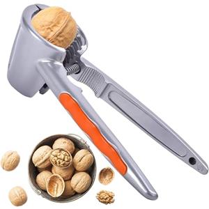 WDEC Schiaccianoci in Metallo, con manico in silicone, antiscivolo, per noce, pecan, mandorle, pistacchi, Clip Taglia Castagne Cracker Sheller Noce Pinze schiaccianoci, Strumento di Cucina,Nut Sheller Tool