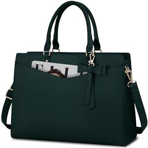 Dakuly Borsa Donna da Lavoro Borsa Porta PC 15,6 Pollici Impermeabile Grande Borse a Mano per Università Ufficio Affari Pelle PU Borse a Tracolla