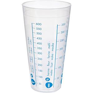 Metaltex 736200 Bicchiere GRADUATO PLASTICA 0,75 LTS, Tinta Unita, Estándar