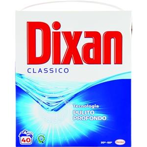 Dixan Detersivo in Polvere per Eliminare Le Macchie Ostinate, 40 Lavaggi, 2.4kg