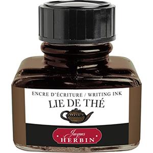 Herbin 13044T - Inchiostro per penna stilografica e roller, 30 ml, Marrone (Lie de thé)