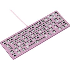 Glorious Gaming GMMK 2 Compact 65% Barebones (solo struttura) - Struttura per tastiera da gaming meccanica, TKL compatta (65%), alluminio, personalizzabile, RGB, layout internazionale / ISO - Rosa