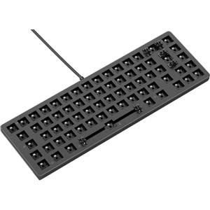 Glorious Gaming GMMK 2 Compact 65% Barebones (solo struttura) - Struttura per tastiera da gaming meccanica, TKL compatta (65%), alluminio, personalizzabile, RGB, layout internazionale/ISO - Nero
