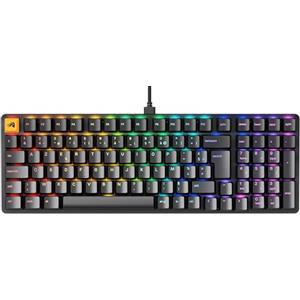 Glorious Gaming GMMK 2 Full Size (96%) - Tastiera da gaming meccanica, struttura in alluminio, personalizzabile, tasti a doppia iniezione, Fox Switches, RGB, layout AZERTY francese - Nero