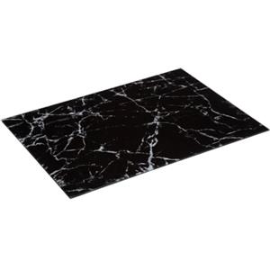 5 five simply smart 5five - Protezione per piano cottura e tagliere in vetro - Effetto marmo nero, 40 x 30 cm - Multiuso - Per la cucina