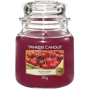 Yankee Candle Candela profumata in giara media, Amarena, Durata Fino a 75 Ore