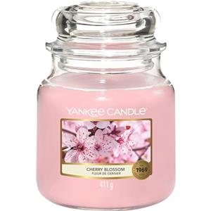 Yankee Candle Candela profumata in giara media | Fiore di ciliegio | Durata Fino a 75 Ore
