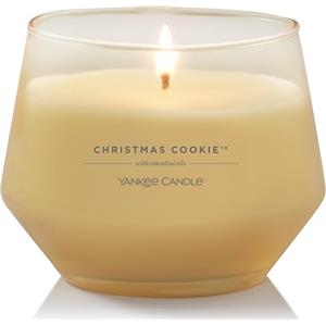 Yankee Candle Studio Candele media profumate | Christmas Cookie|Lunga durata: 35-50 ore| Elegante design in vetro con cera color crema| Regalo per le donne, regali per le mamme, regali di nozze