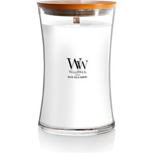 Woodwick Yankee Candle Candela Profumata Con Stoppino Scoppiettante, lino, Fino A 130 Ore, linge Propre, Grande