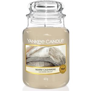 Yankee Candle Candela profumata in giara grande | Caldo cashmere | Durata Fino a 150 Ore | Regali perfetti per la festa della mamma per le donne