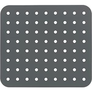 Wenko Tappetino per lavello in cristallo quadrato grigio extra forte, Maße (B x H x T): 27,5 x 1 x 31 cm