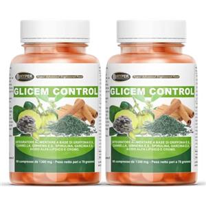 Hyper Glicem Control 2 Box da 60 Cpr - Integratori per Glicemia con Griffonia, Cannella, Gymnema, Spirulina, Garcinia Cambogia, Acido Alfa Lipoico e Cromo Picolinato - Metabolismo dei Carboidrati