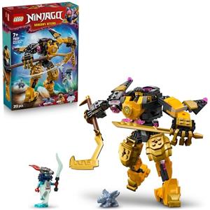 LEGO NINJAGO Battle Mech Spinjitzu di Arin - Action Figure Snodabile con Parti Scambiabili, Drago Giocattolo Baby Riyu e 2 Minifigure - Regalo per Bambini da 7 Anni Fan di La Rivolta dei Draghi 71839
