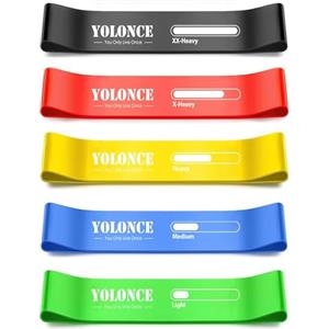 YOLONCE Bande Elastiche Fitness,Fasce Elastiche per Yoga,Fasce di Resistenza,Fascia da ginnastica,bande Elastici,Bandes Elastici Fitness Uomo E Donna,per Yoga,Pilates,allenamento della forza
