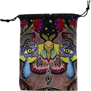 Generic Custodia per tarocchi in velluto - Borsa per carte dei tarocchi, custodia in velluto per carte dei tarocchi | Porta tarocchi e porta dadi con coulisse, piccola borsa porta carte dei tarocchi, custodia