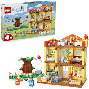 LEGO Bluey: Casa della Famiglia di Bluey - Giocattolo Modulare con Stanze, Giardino, 4 Minifigure e Accessori - Regalo di Compleanno per Bambini da 4 Anni in su e per i Fan della Serie TV - 11203